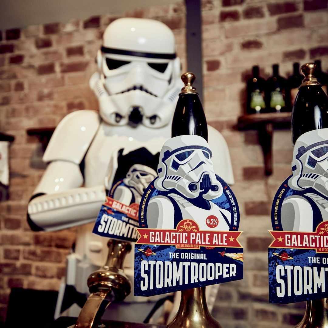 Original Stormtrooper beer branding for St. Peters Brewery