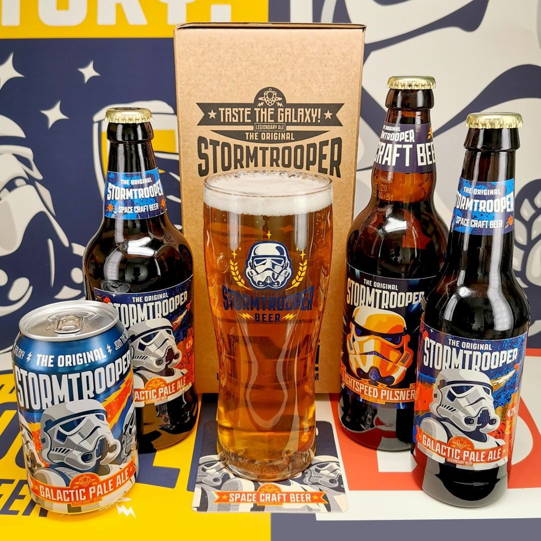 Original Stormtrooper beer packaging for St. Peters Brewery
